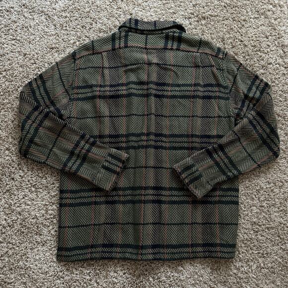 Corridor NYC Acid Plaid Hi-Vis Work Shirt Button Up Flannel Men’s Size XL - Picture 4 of 9